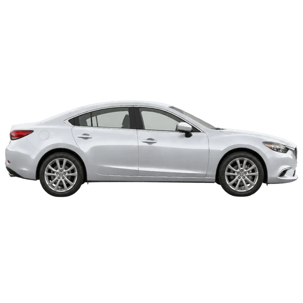 シルバーの2017 Mazda Mazda6（側面（右向き）ビュー）