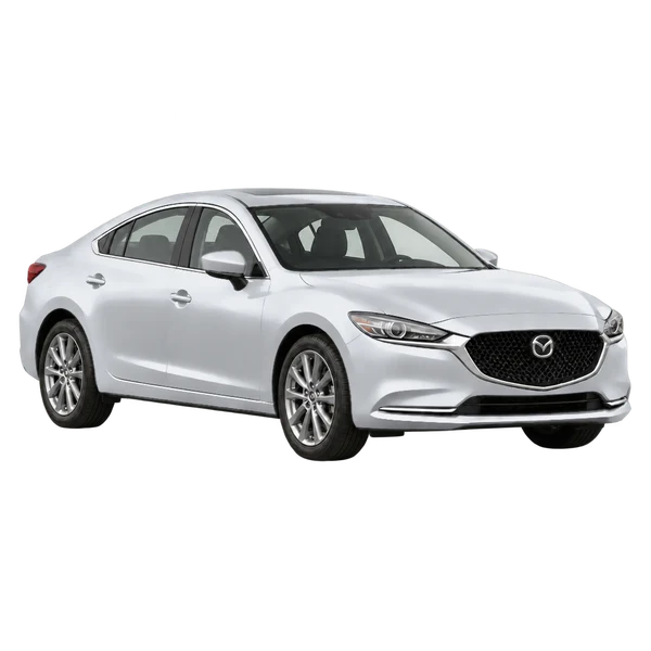 Mazda Mazda6 2020 en plateado, vista tres cuartos frontal (mirando a la derecha)
