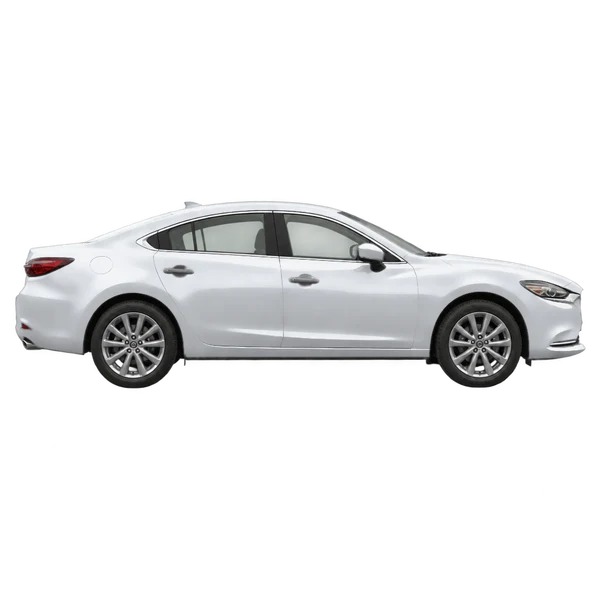 シルバーの2023 Mazda Mazda6（側面（右向き）ビュー）