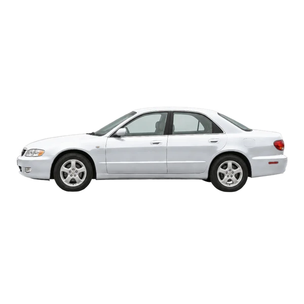 Mazda Millenia 1999 argent, vue côté (vers la gauche)