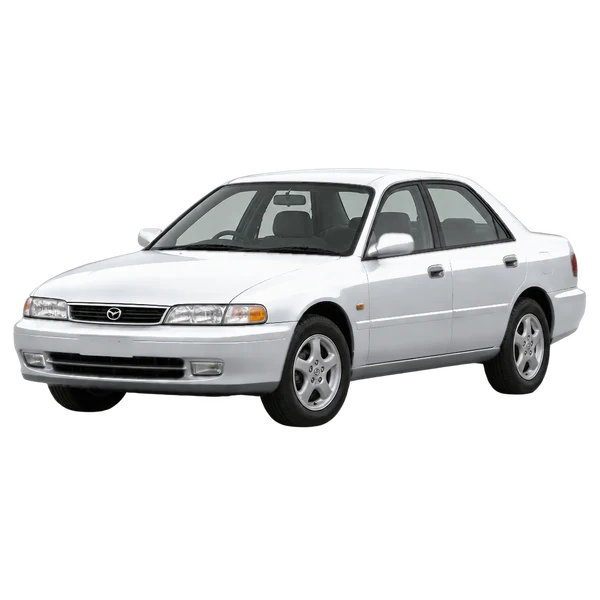 1992 MAZDA MS-9 — Front three-quarter (facing left), silver