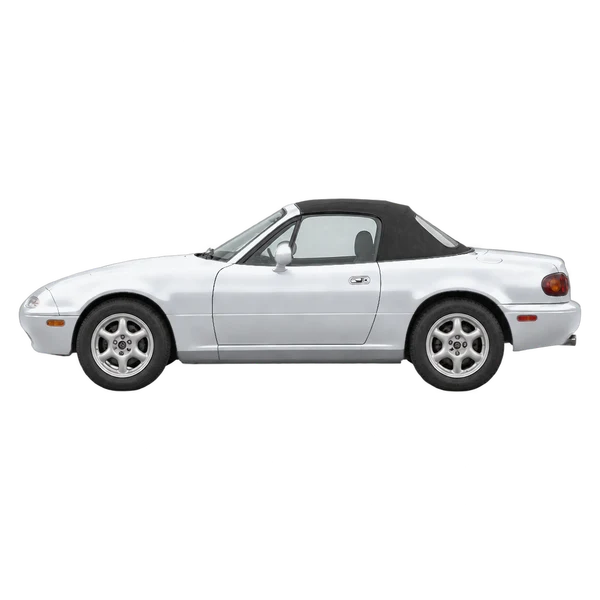 1997 Mazda MX-5 Miata in Silber, Ansicht: Seite (nach links gerichtet)
