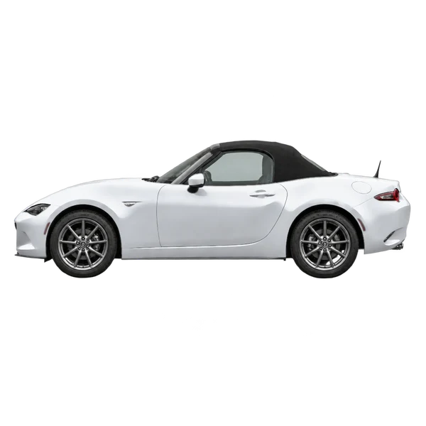 シルバーの2016 Mazda MX-5（側面（左向き）ビュー）