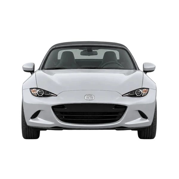 silver 2027 Mazda MX-5 front view