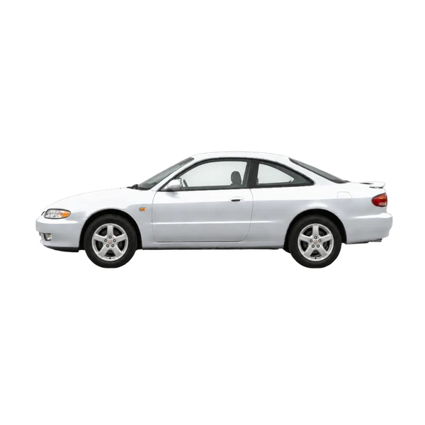 Mazda MX-6 1995 prata, vista lateral (voltada para a esquerda)