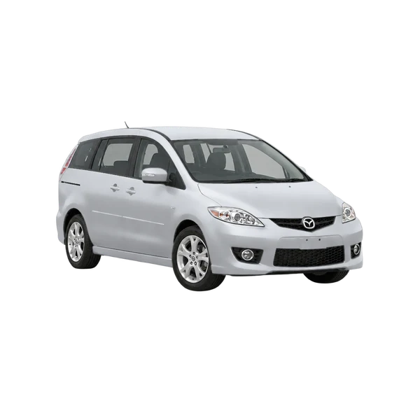 2008 Mazda Premacy in Silber, Ansicht: Dreiviertelansicht vorne (nach links gerichtet)