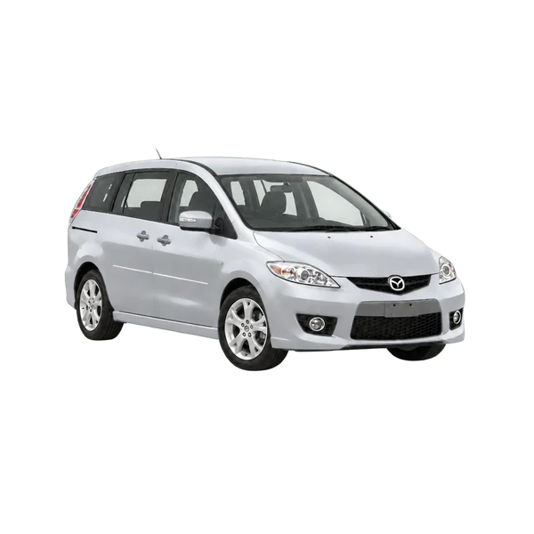 2008 Mazda Premacy in Silber, Ansicht: Dreiviertelansicht vorne (nach rechts)