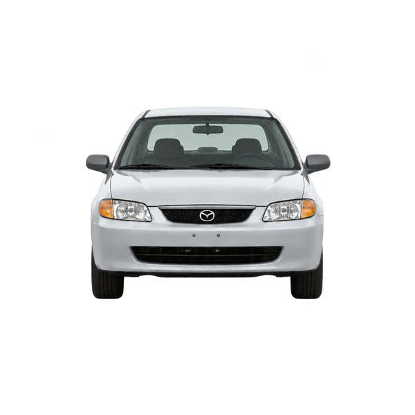 2003 Mazda Protege in Silber, Ansicht: Front
