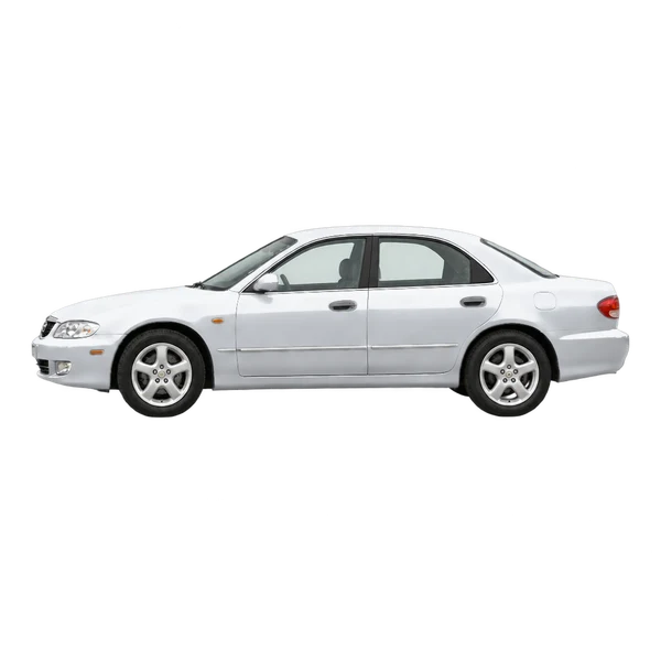 Mazda Xedos 9 1998 prata, vista lateral (voltada para a esquerda)