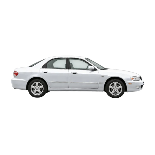 Mazda Xedos 9 1998 prata, vista lateral (voltada para a direita)