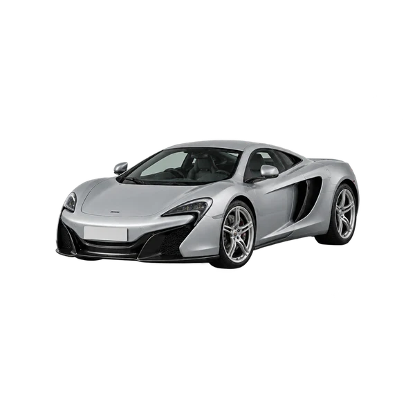 McLaren 540C 2010 prata, vista dianteira em três quartos (voltada para a esquerda)
