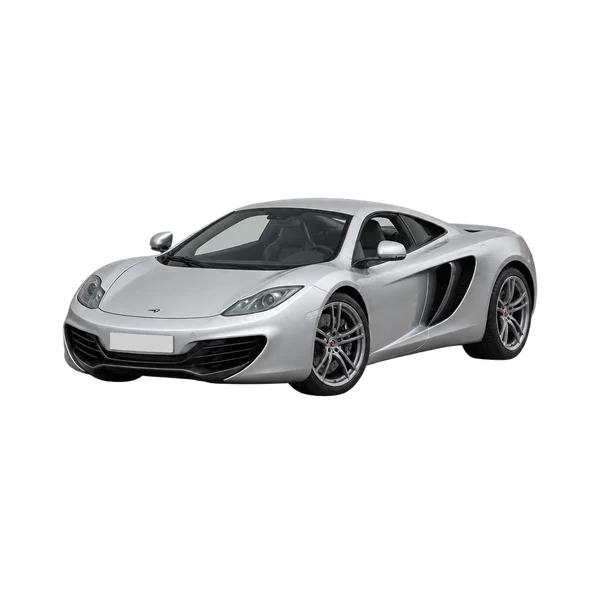 McLaren 625C 2010 prata, vista dianteira em três quartos (voltada para a esquerda)