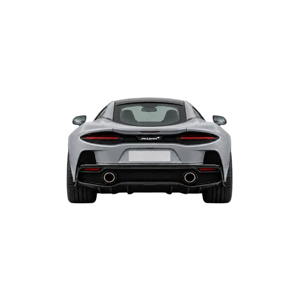 2021 McLaren GT in Silber, Ansicht: Heck