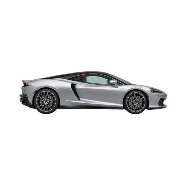 2025 McLaren GT in Silber, Ansicht: Seite (nach rechts gewandt)