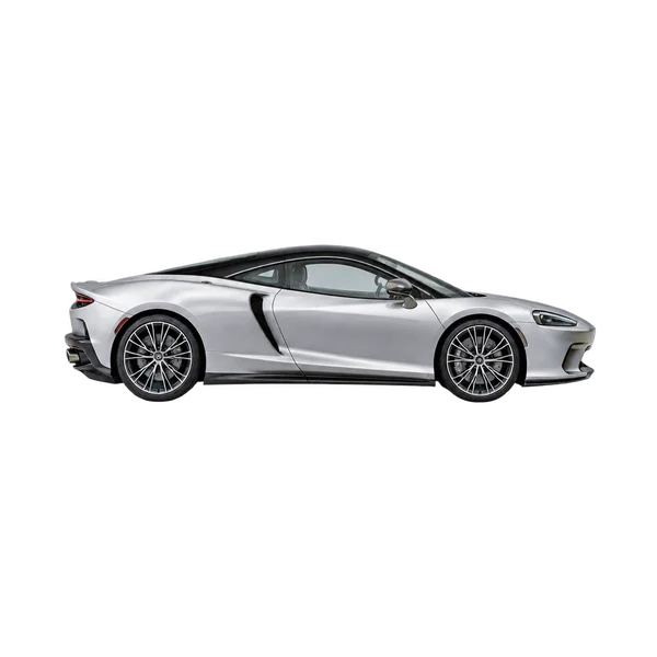 McLaren GTS 2024 prata, vista lateral (voltada para a direita)