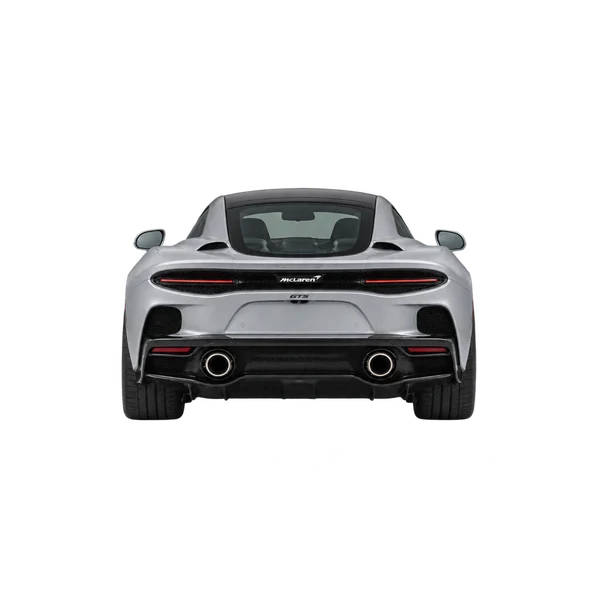 2026 McLaren GTS in Silber, Ansicht: Heck