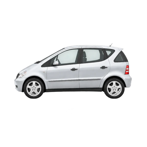 2000 Mercedes-Benz A-Class in Silber, Ansicht: Seite (nach links gerichtet)