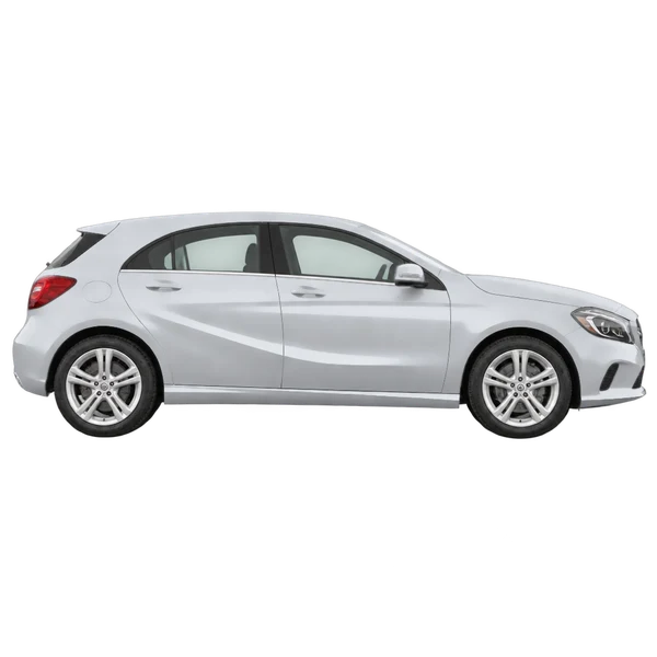 2016 Mercedes-Benz A-Class in Silber, Ansicht: Seite (nach rechts gewandt)