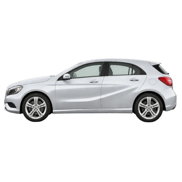 silver 2014 Mercedes-Benz A side (facing left) view