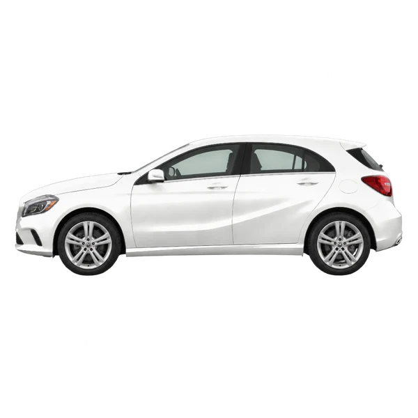 2016 Mercedes-Benz A in weiß, Ansicht: Seite (nach links gerichtet)