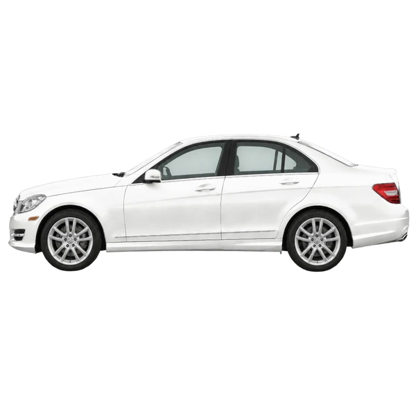 2012 Mercedes-Benz C-Class in weiß, Ansicht: Seite (nach links gerichtet)