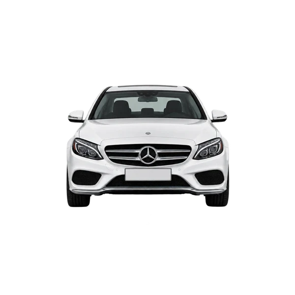 white 2016 Mercedes-Benz C-Klasse front view