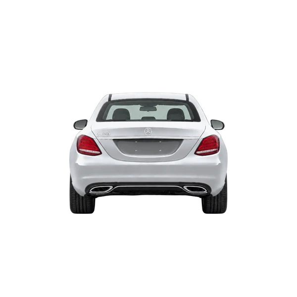 silver 2023 Mercedes-Benz C-Klasse rear view