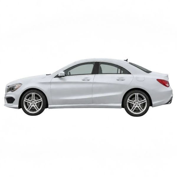 2016 Mercedes-Benz CLA-Class in Silber, Ansicht: Seite (nach links gerichtet)