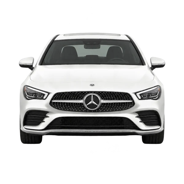 white 2021 Mercedes-Benz CLA-Klasse front view