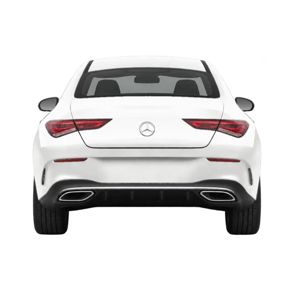 white 2021 Mercedes-Benz CLA-Klasse rear view