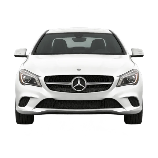2016 Mercedes-Benz CLA in weiß, Ansicht: Front