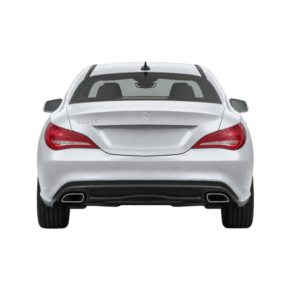 silver 2014 Mercedes-Benz CLA250 rear view