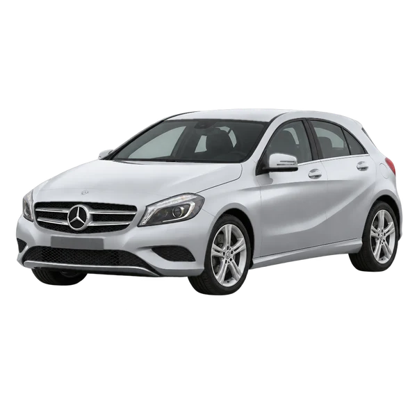 silver 2014 Mercedes-Benz Classe A front three-quarter (facing left) view