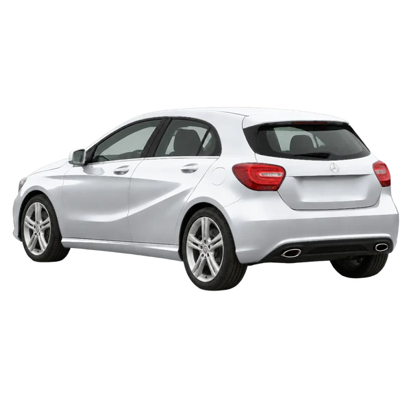 silver 2014 Mercedes-Benz Classe A rear three-quarter (facing left) view
