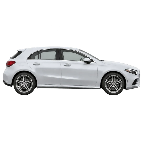 silver 2018 Mercedes-Benz Classe A side (facing right) view