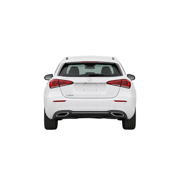 white 2018 Mercedes-Benz Classe A rear view