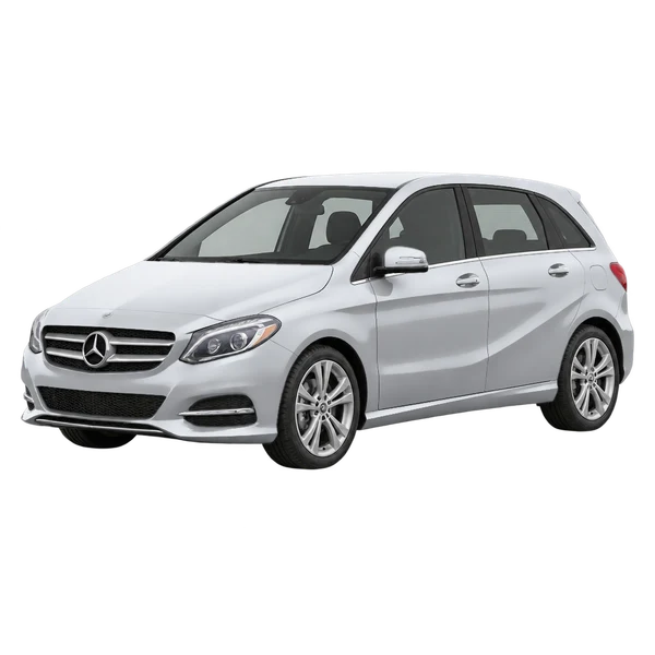 silver 2017 Mercedes-Benz Classe B front three-quarter (facing left) view