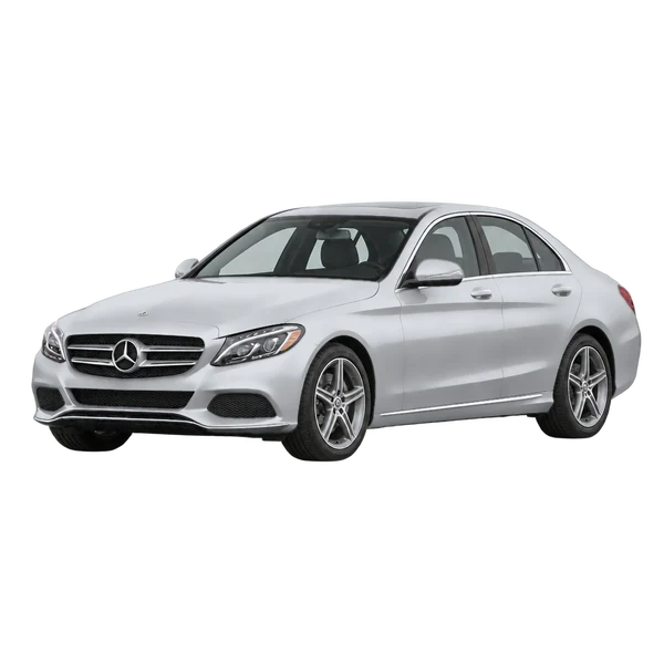 silver 2015 Mercedes-Benz Classe C front three-quarter (facing left) view