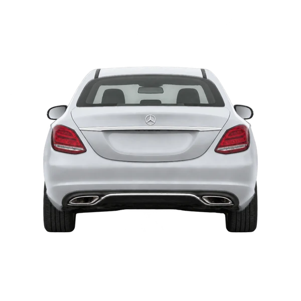 silver 2015 Mercedes-Benz Classe C rear view