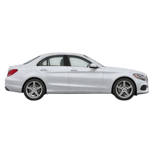 silver 2015 Mercedes-Benz Classe C side (facing right) view