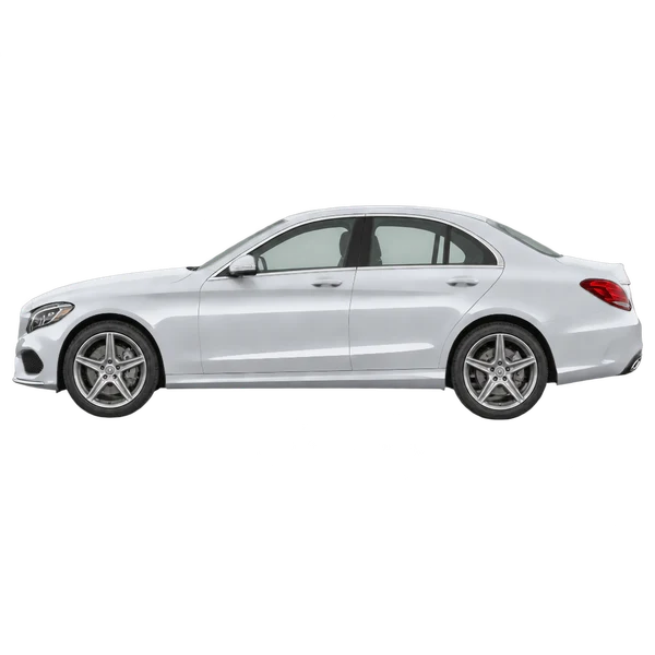 silver 2017 Mercedes-Benz Classe C side (facing left) view