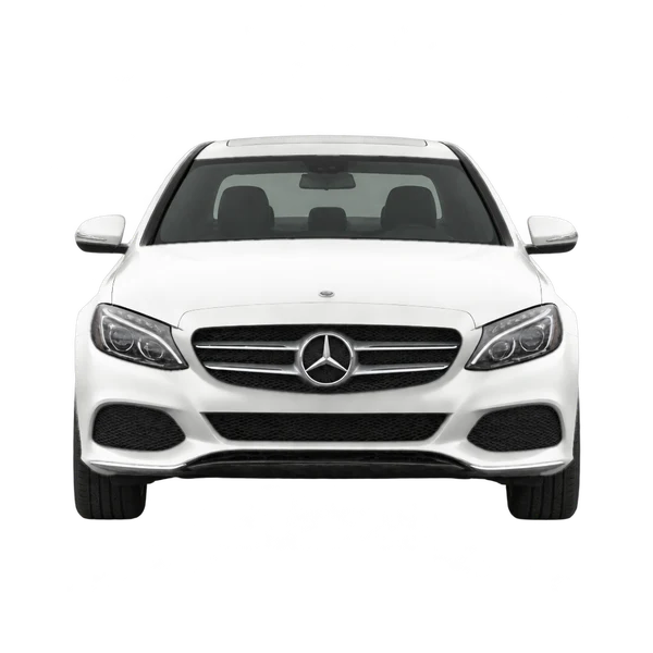 white 2017 Mercedes-Benz Classe C front view