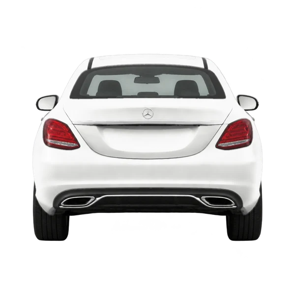 white 2019 Mercedes-Benz Classe C rear view