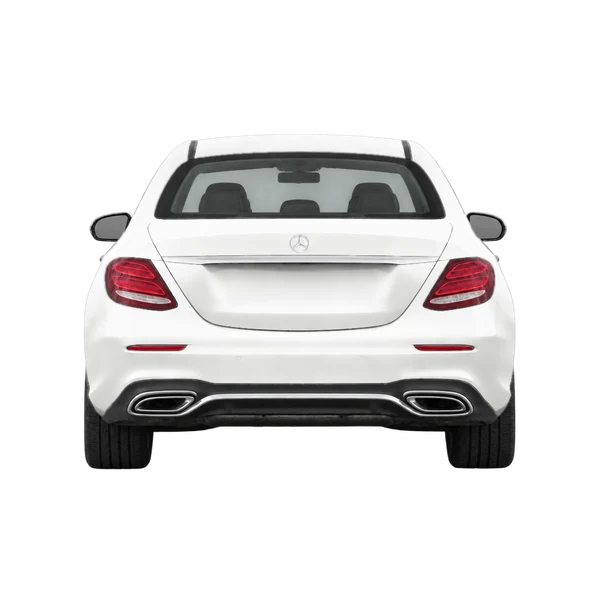 white 2018 Mercedes-Benz Classe E rear view