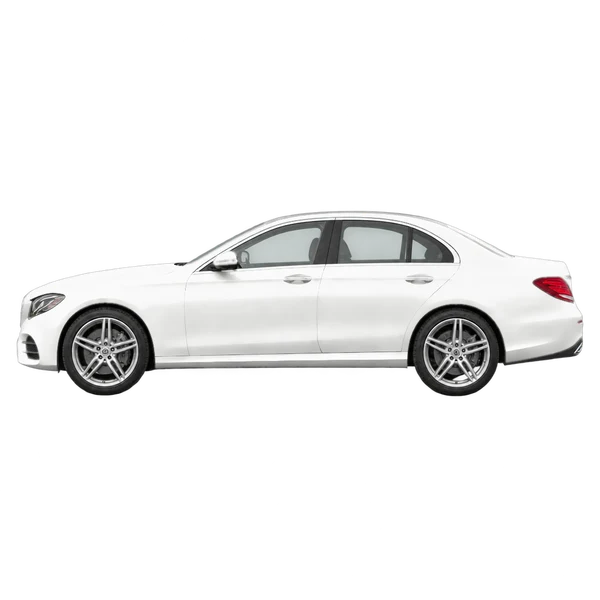 white 2019 Mercedes-Benz Classe E side (facing left) view
