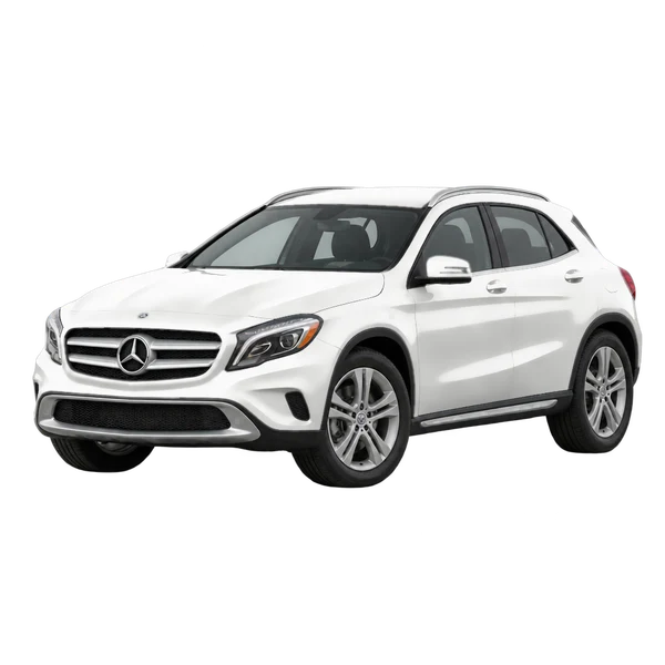 white 2019 Mercedes-Benz Classe GLA front three-quarter (facing left) view