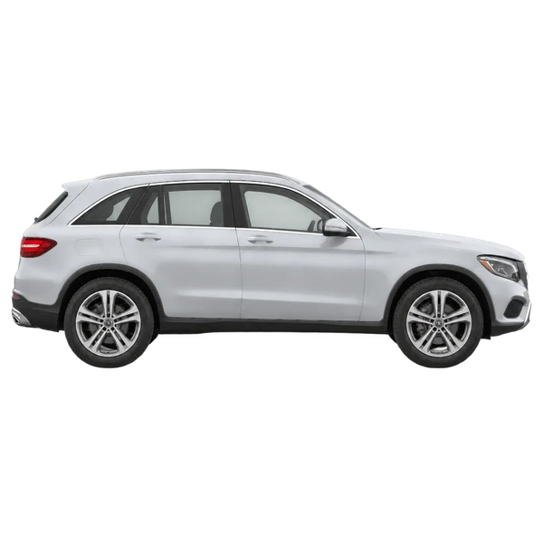 silver 2017 Mercedes-Benz Classe GLC side (facing right) view