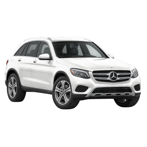 white 2018 Mercedes-Benz Classe GLC front three-quarter (facing left) view