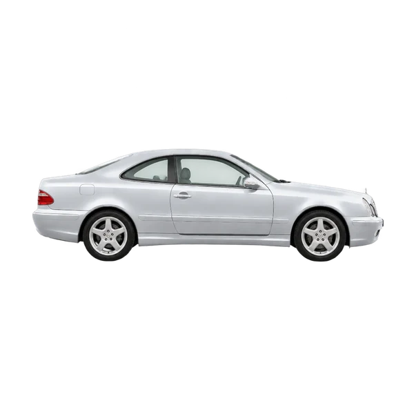 silver 1999 Mercedes-Benz CLK-Class side (facing right) view