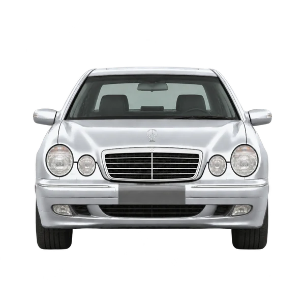 2001 Mercedes-Benz E-Class in Silber, Ansicht: Front